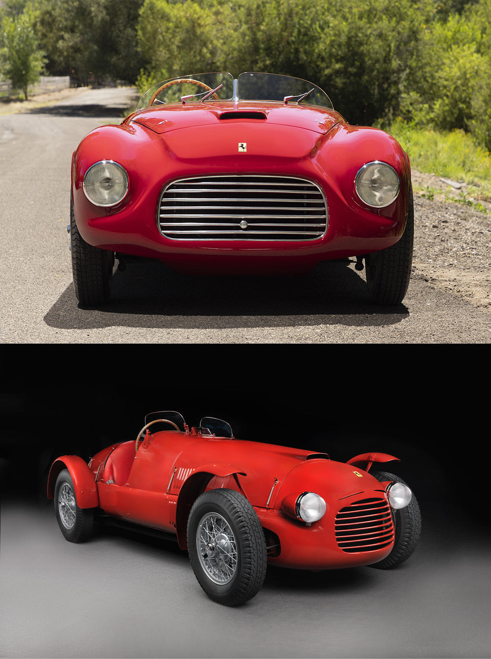 The first two Ferraris to touch American soil at the 35th Palm Beach C